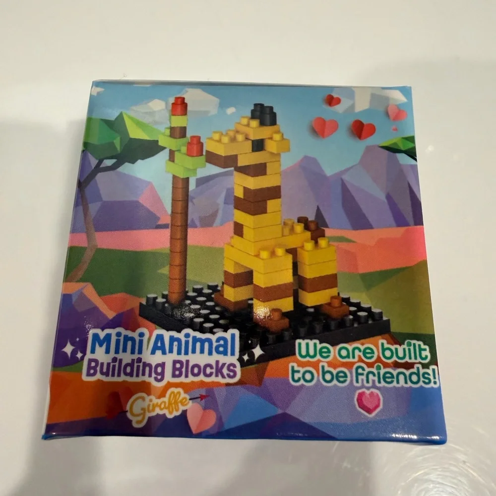15 Giraffe Building Blocks Toy - Yellow